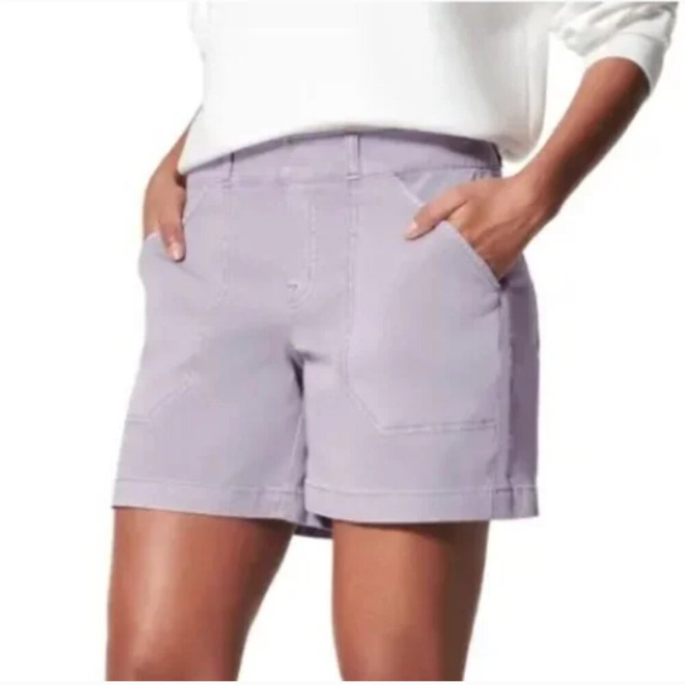 Spanx 5” Stretch Twill Short in Light Orchid